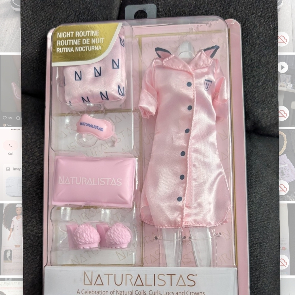 Naturalista Pink Satin Pajama Set